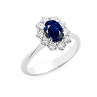 Anello Gazzola Gioielli Donna in Oro bianco Zaffiro 1.04 Ct AN-2094-8-1-16-Z-OV-T7X5-G-SI - AN-2094-8-1-16-Z-OV-T7X5-G-SI